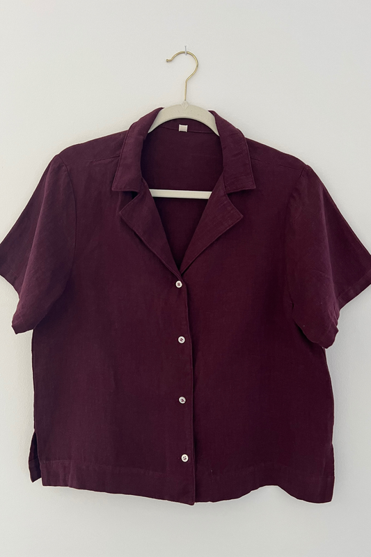 SAMPLE SALE | I AM BEAUTIFUL Blouse | Merlot | XS