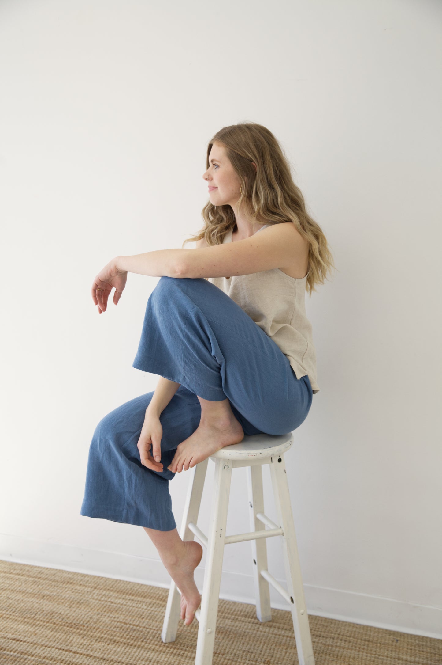 I AM ENOUGH Pants | Coastal Blue