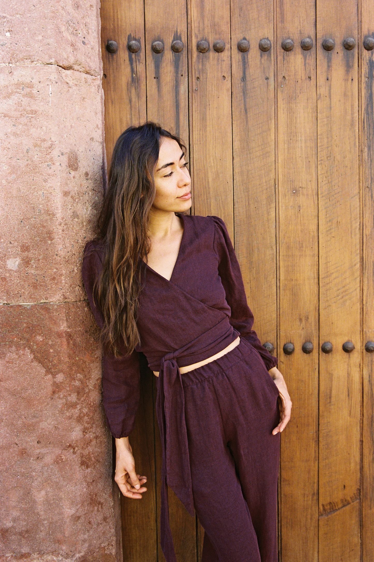 I AM GROUNDED Pants | Merlot