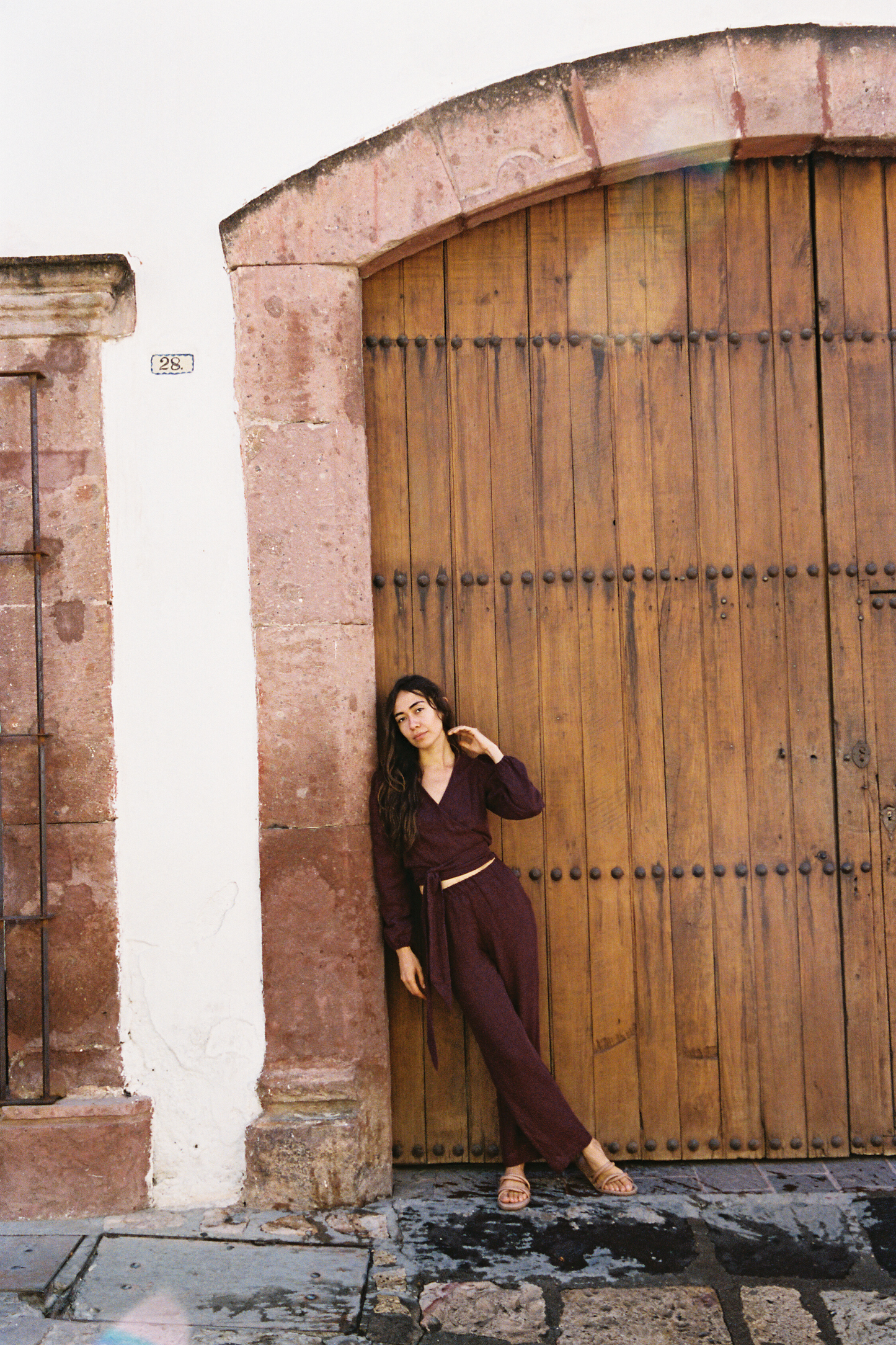 I AM GROUNDED Pants | Merlot