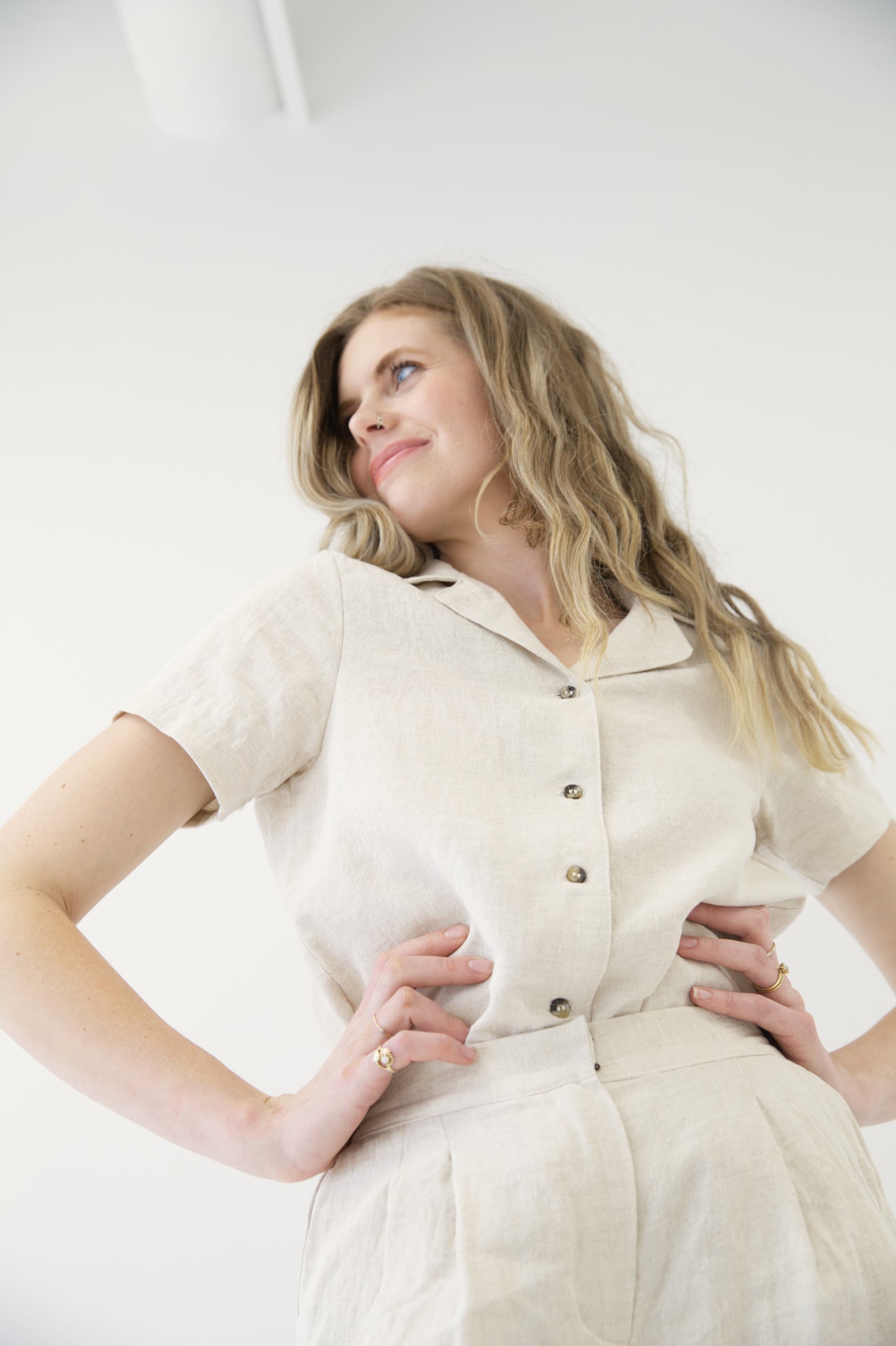 I AM BEAUTIFUL Blouse | Oatmeal