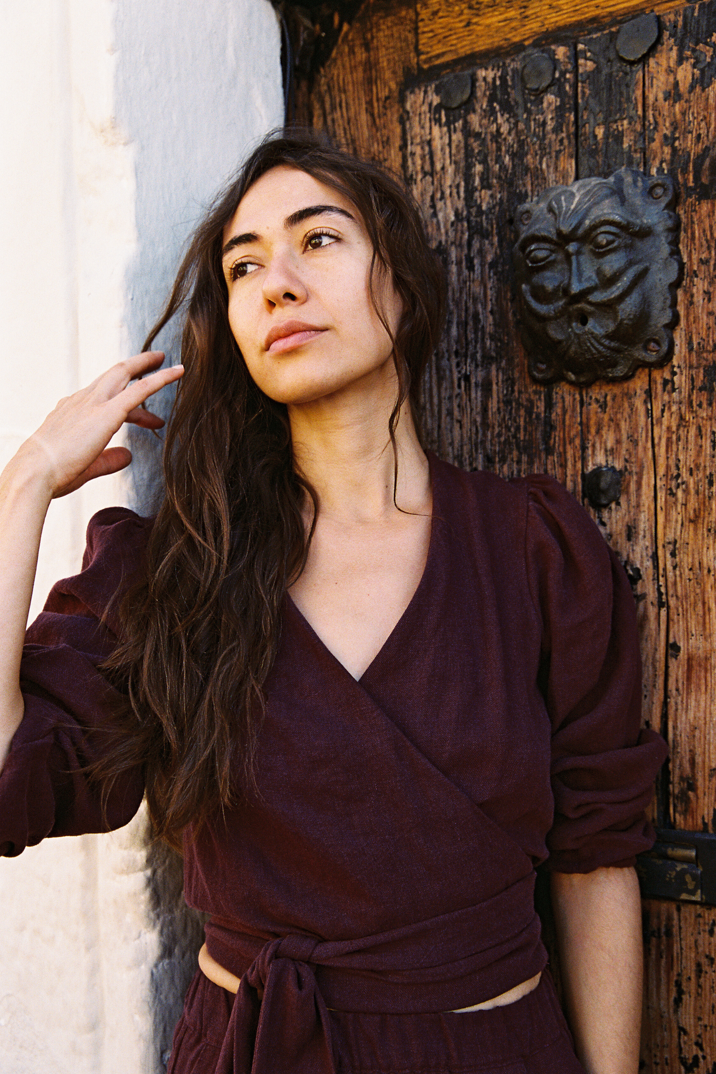 Ready To Ship | I AM CAPABLE Wrap Top | Merlot | 2X