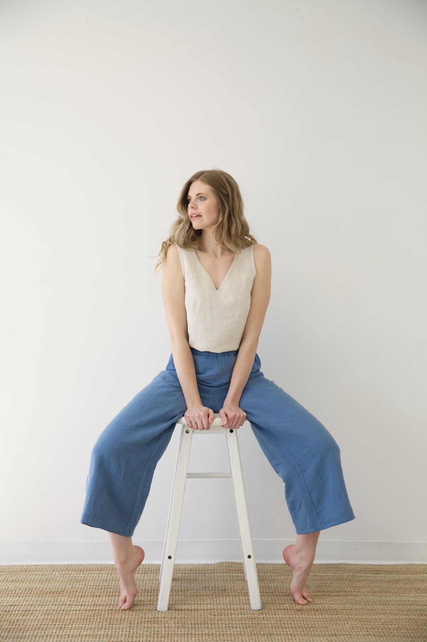 I AM ENOUGH Pants | Coastal Blue