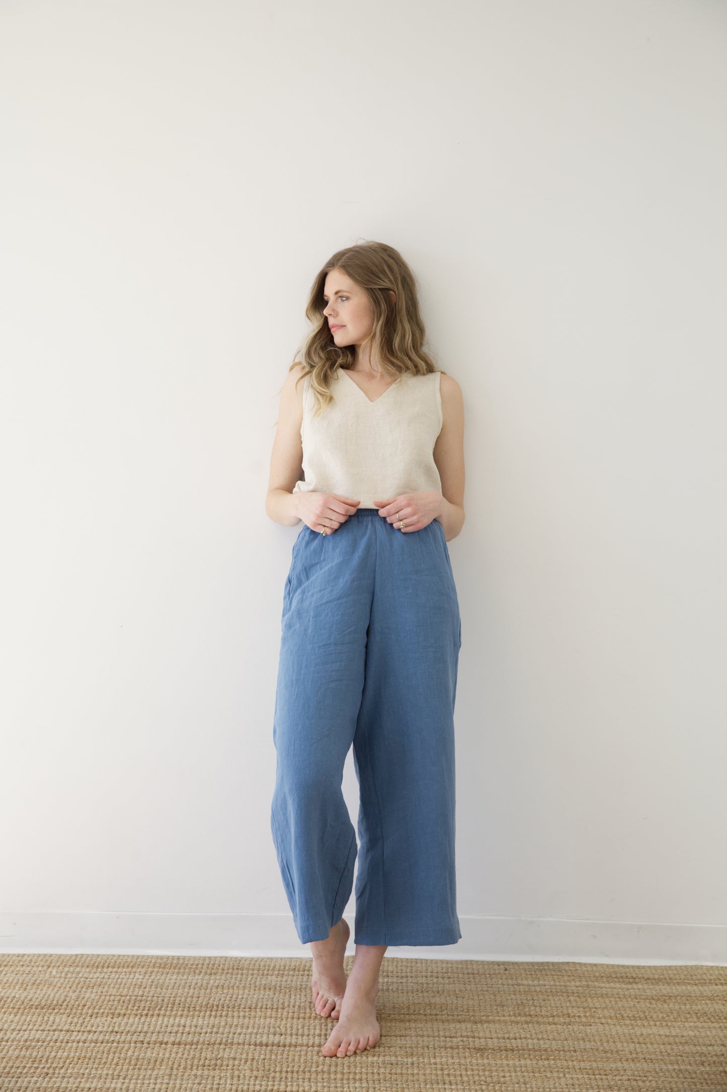I AM ENOUGH Pants | Coastal Blue