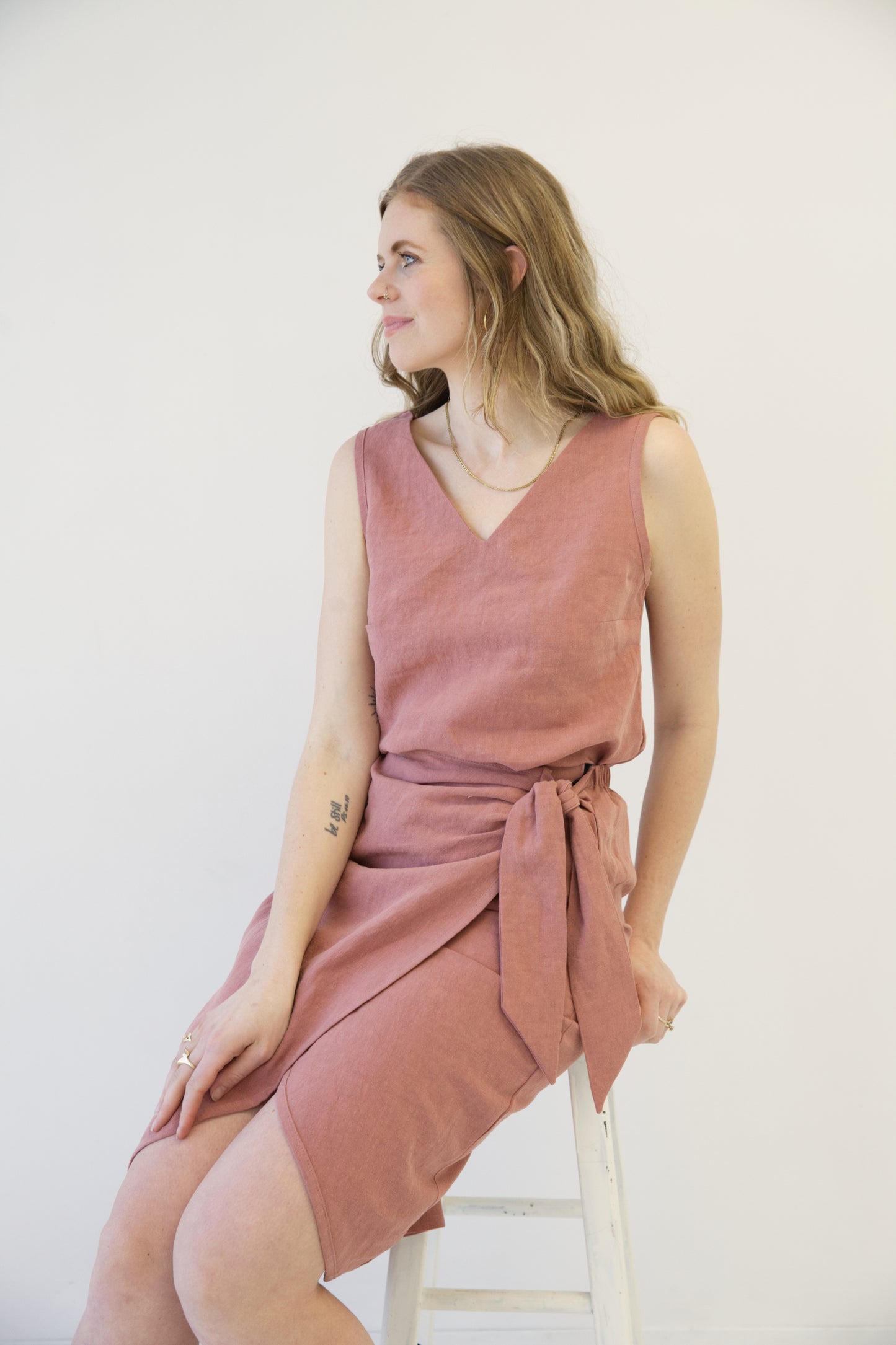 I AM ABUNDANT Mid-Length Skirt | Rosewood
