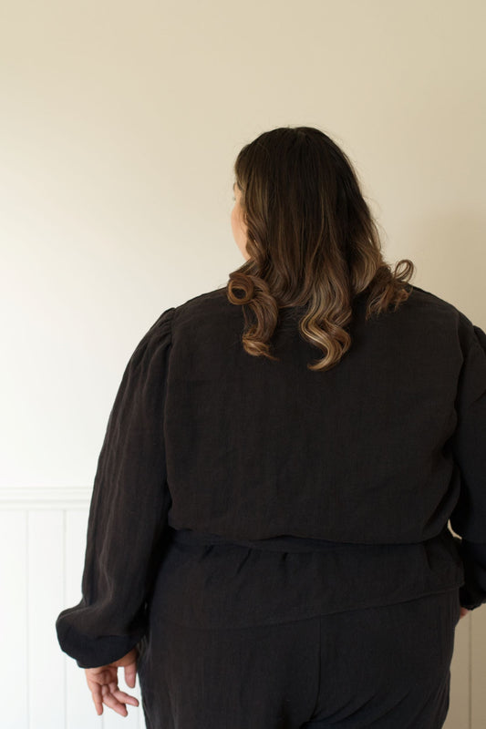 Ready To Ship | I AM CAPABLE Wrap Top | Black | 3X