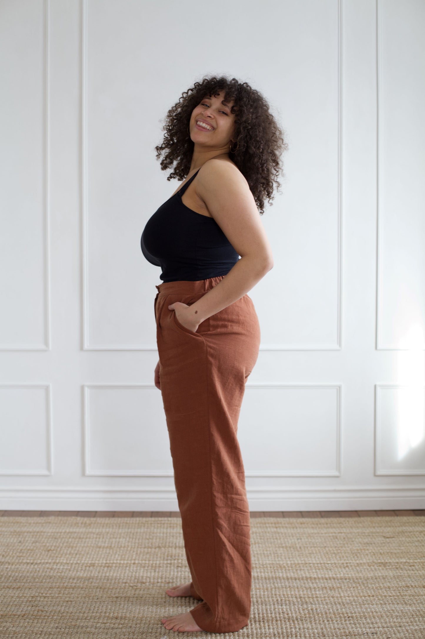 Ready To Ship | I AM STRONG Trousers | Rust | L (33")