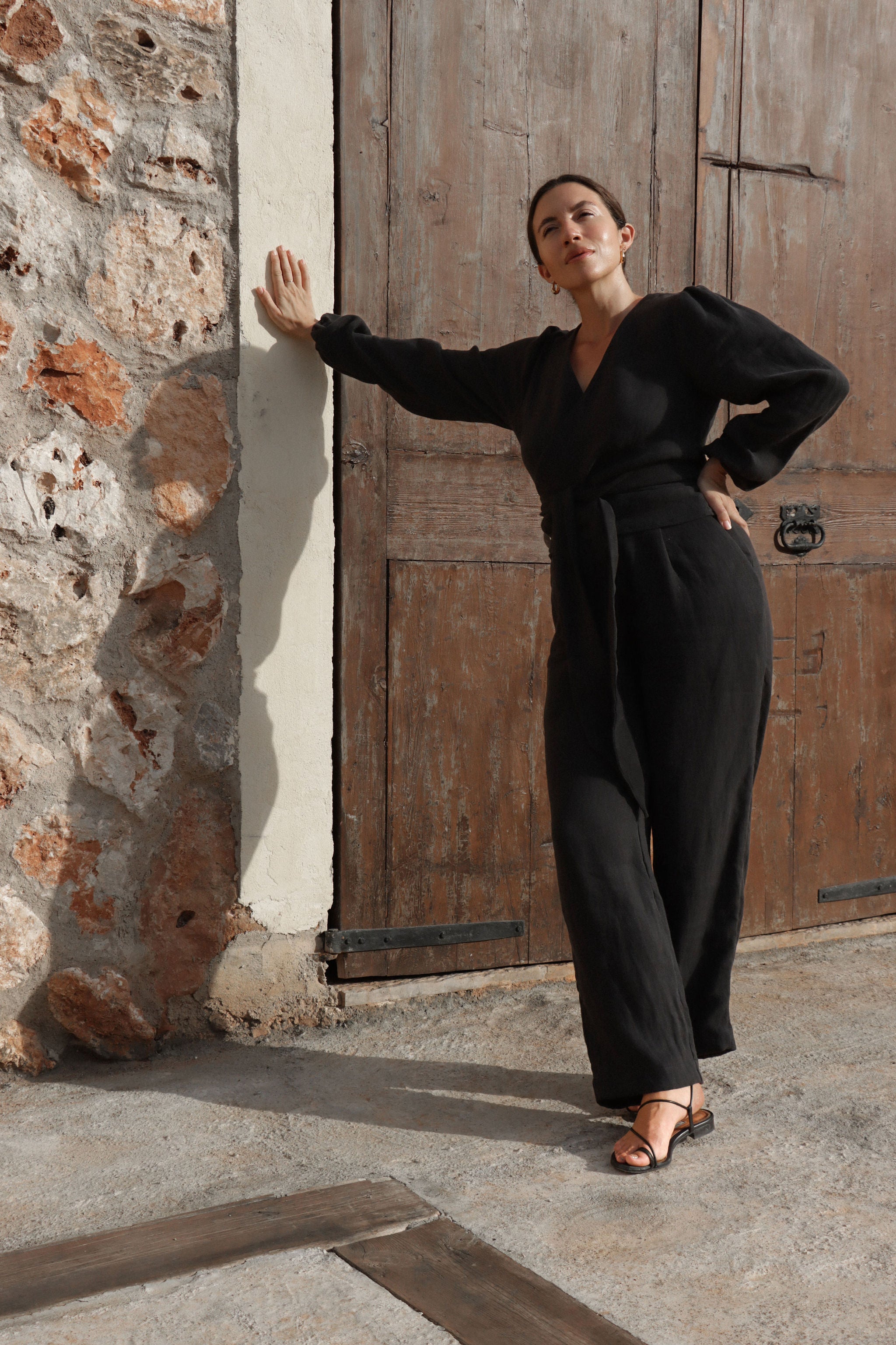 i-am-strong-trousers-black-linen-twill-nicoleandrose