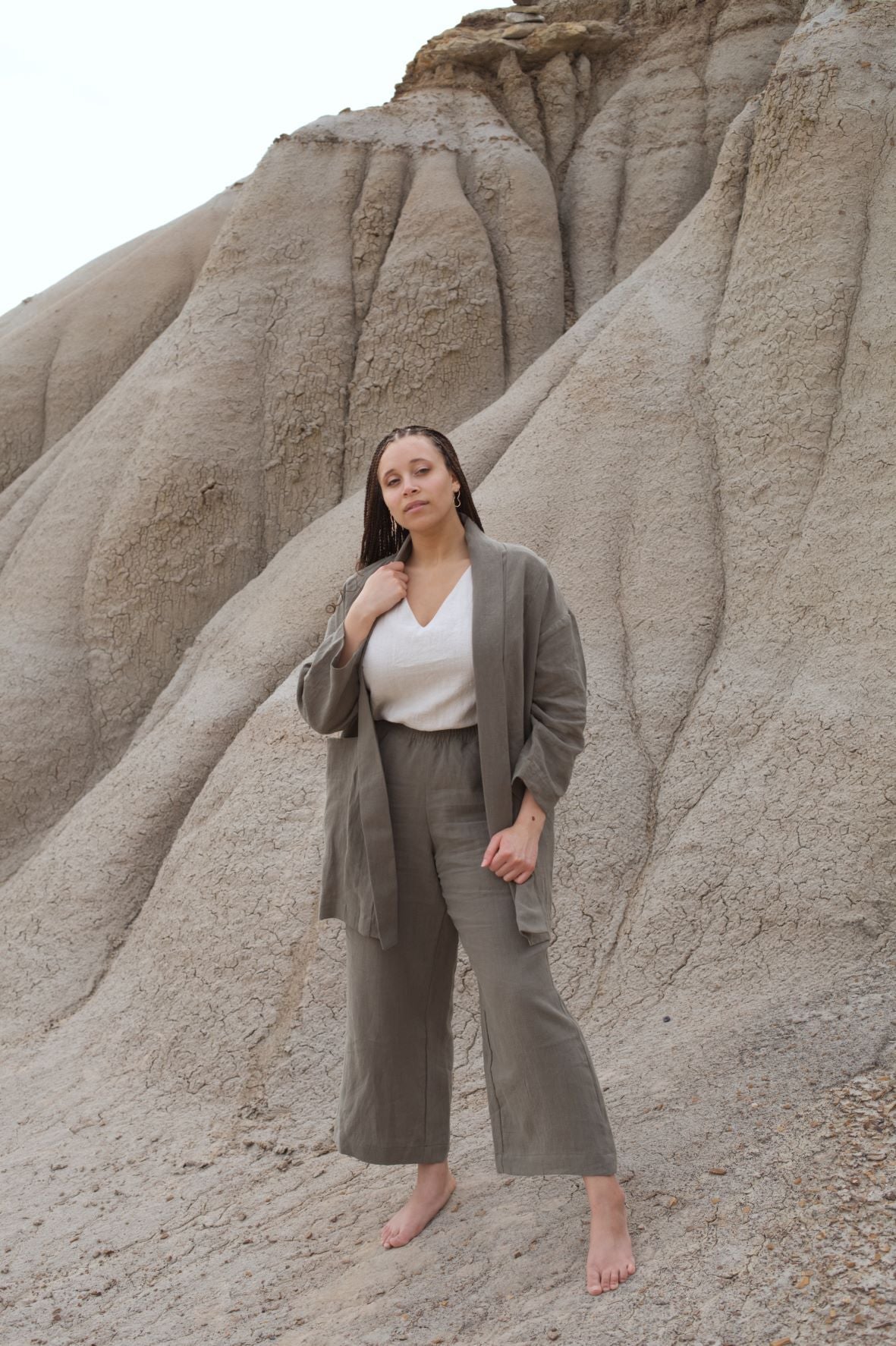 Ready To Ship | I AM SEEN Coat | Sage | XL/2X