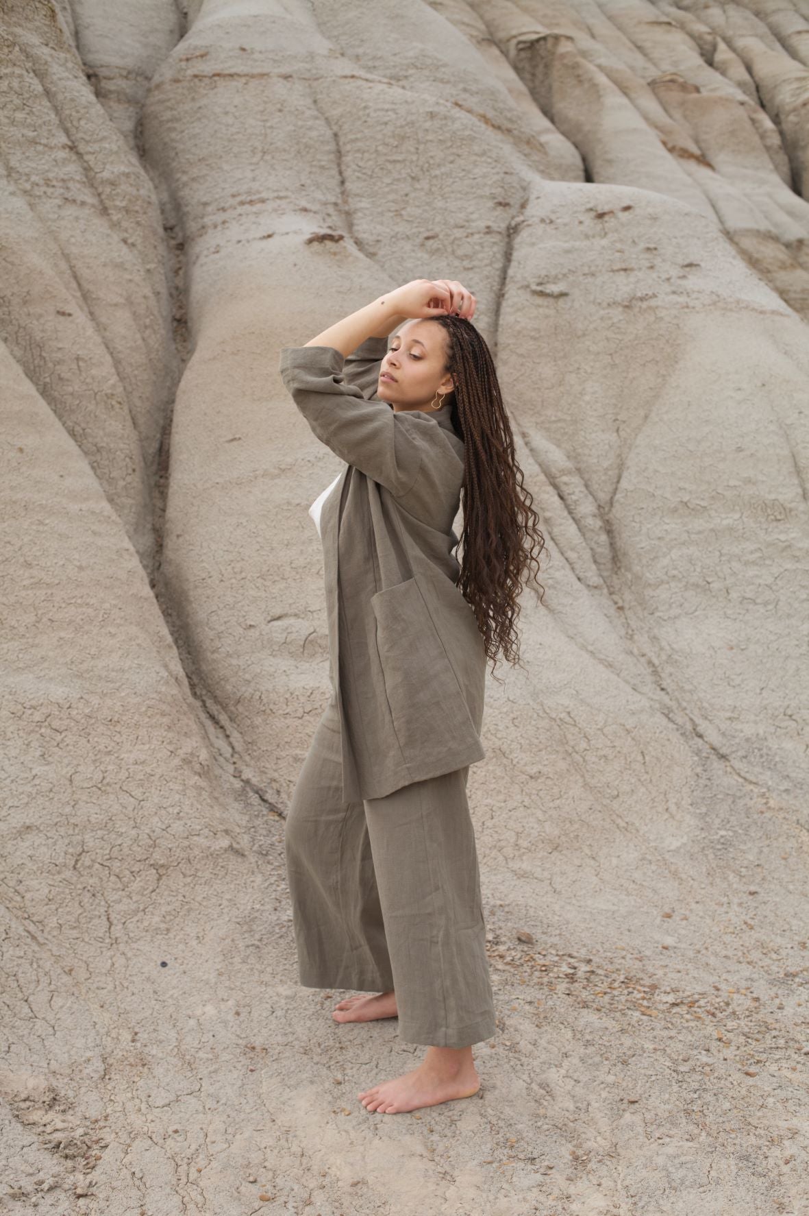 Ready To Ship | I AM SEEN Coat | Sage | XL/2X