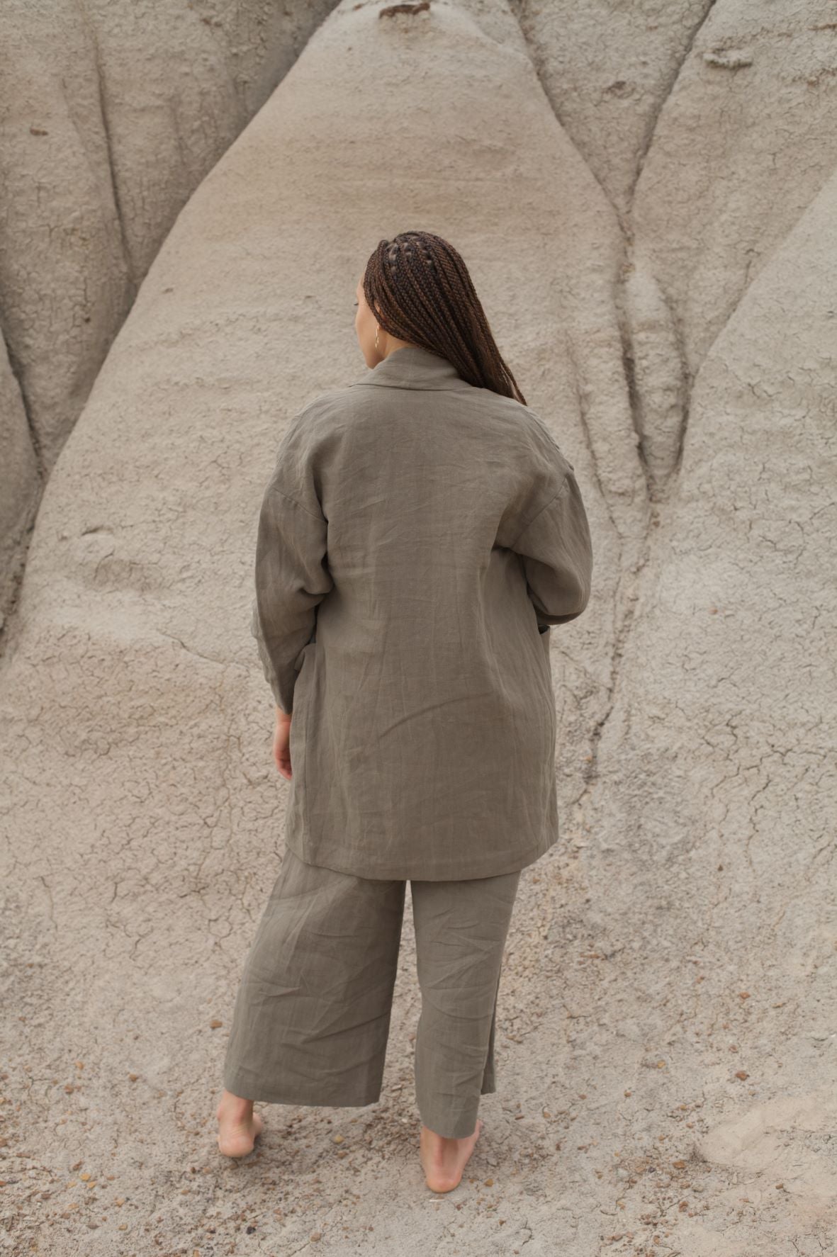 Ready To Ship | I AM SEEN Coat | Sage | XL/2X