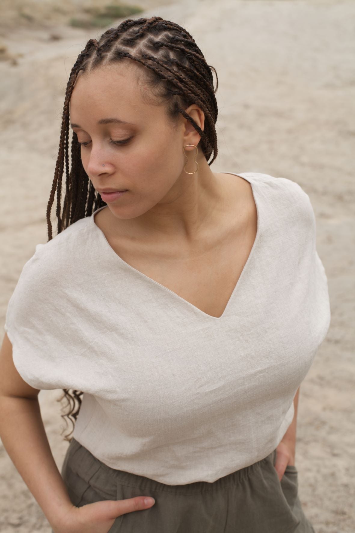 Ready To Ship | I AM LOVED Top | Oatmeal | 3X