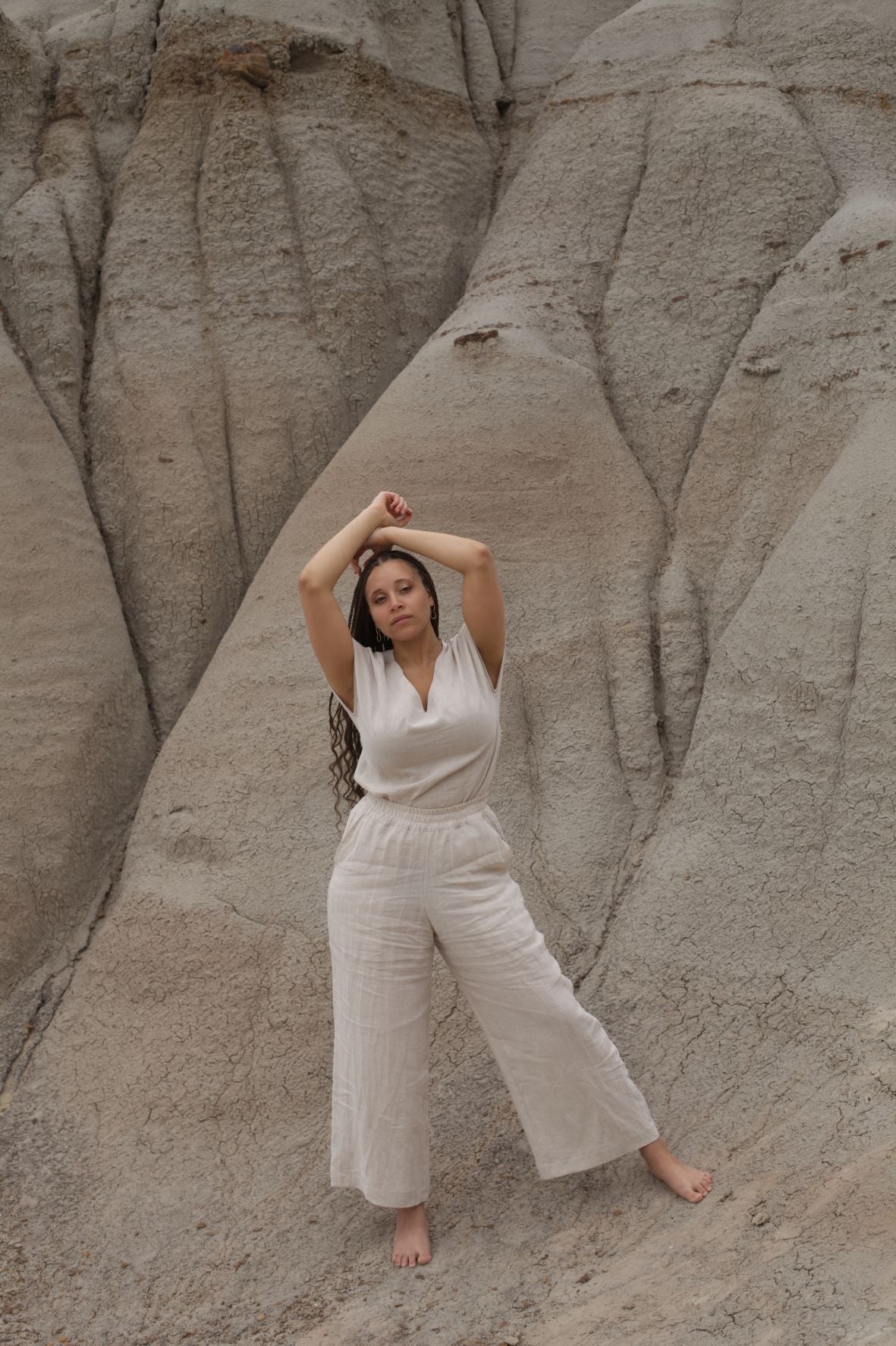 Ready To Ship | I AM ENOUGH Pants | Oatmeal | 1X
