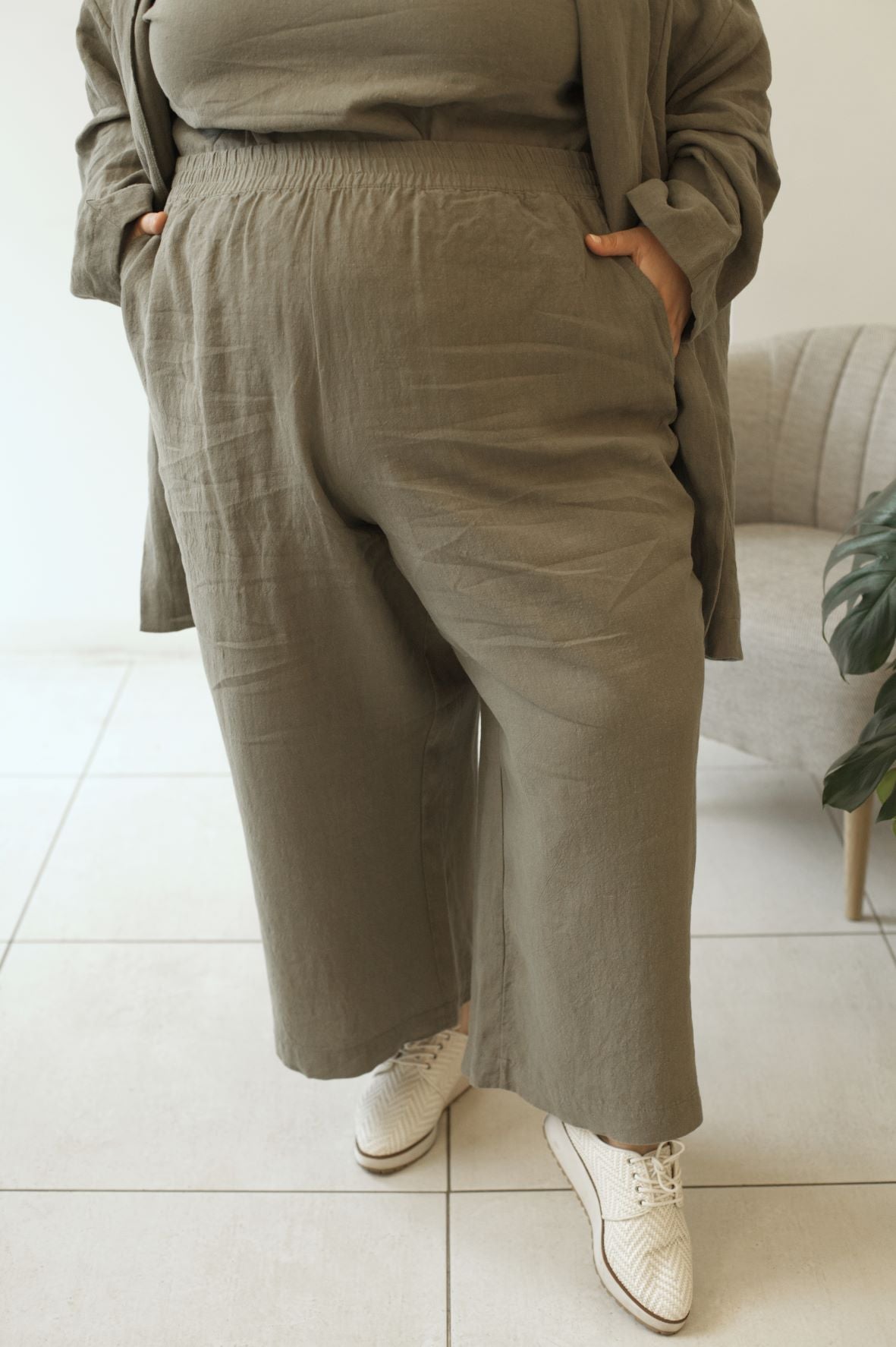 Ready To Ship | I AM ENOUGH Pants | Sage | XS