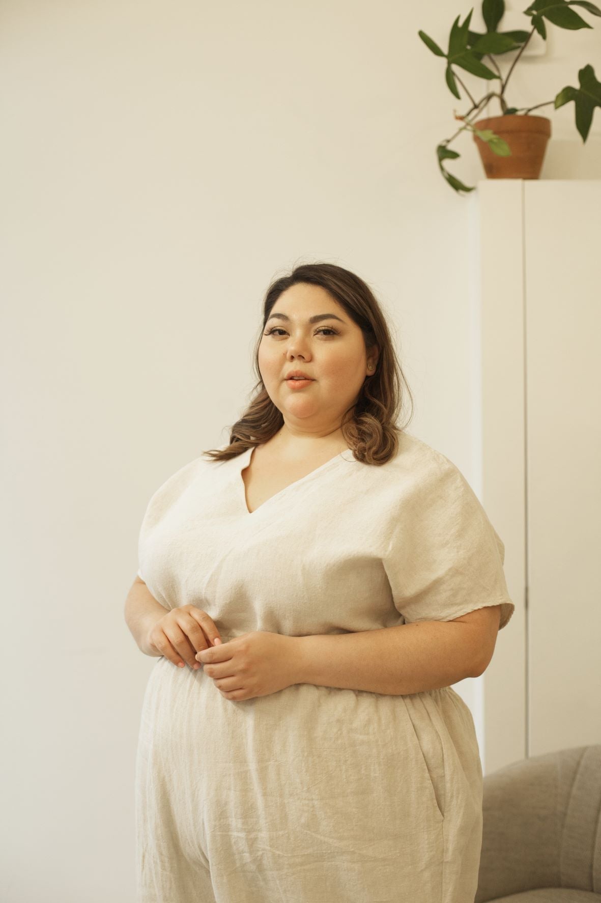 Ready To Ship | I AM LOVED Top | Oatmeal | 3X