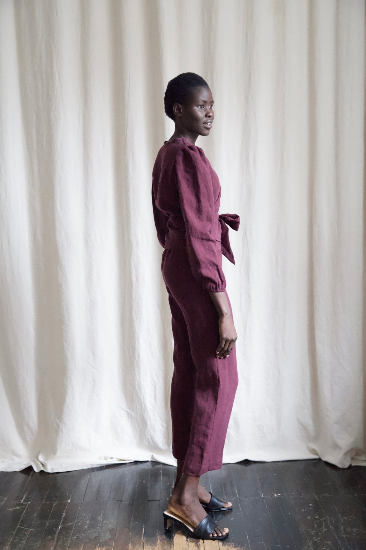I AM GROUNDED Pants | Merlot