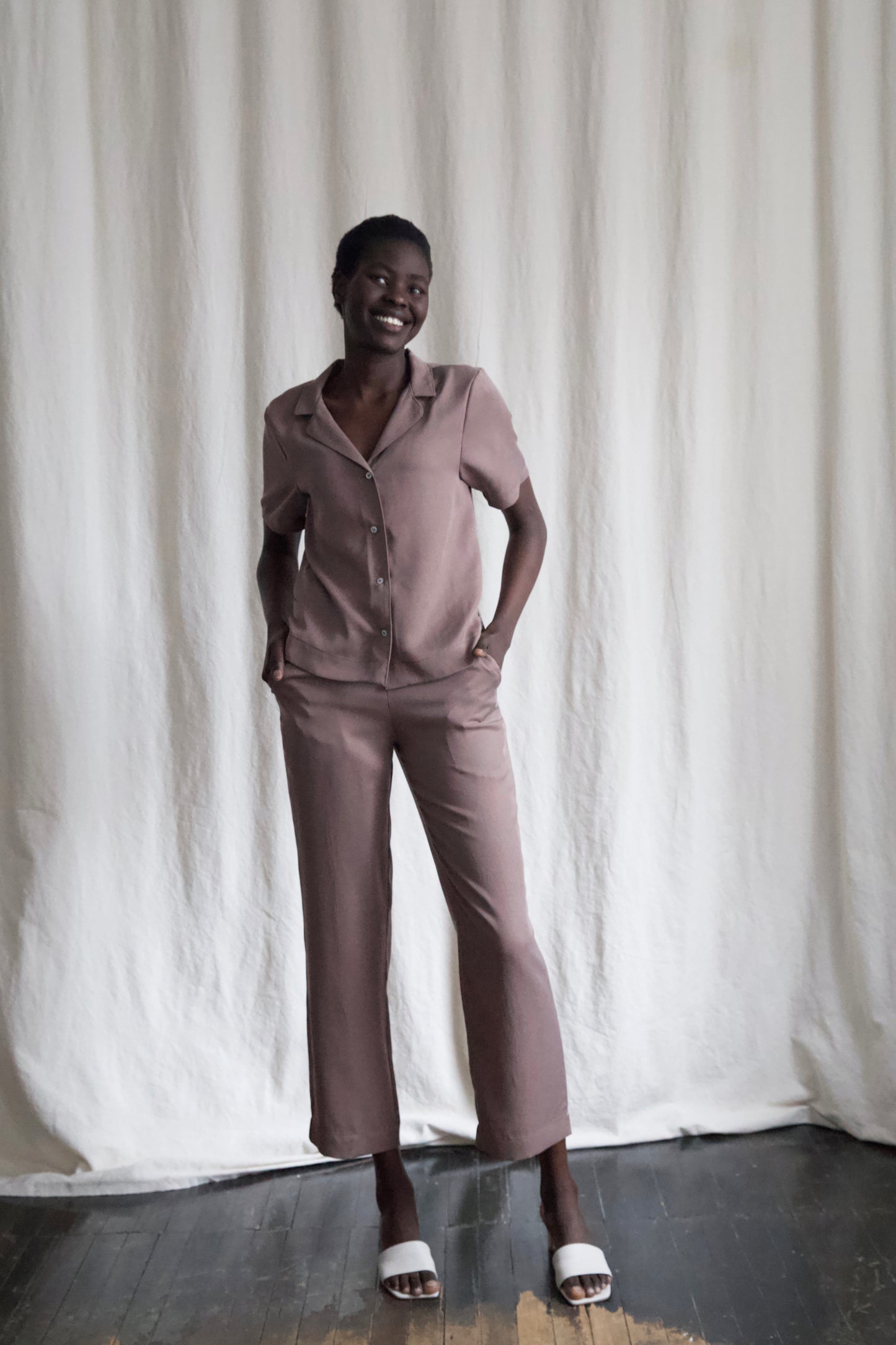 I AM BEAUTIFUL Blouse | Earl Grey