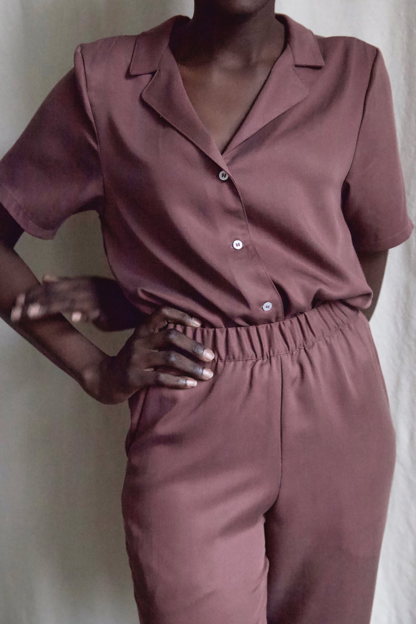 Ready To Ship | I AM BEAUTIFUL Blouse | Plum | S/M
