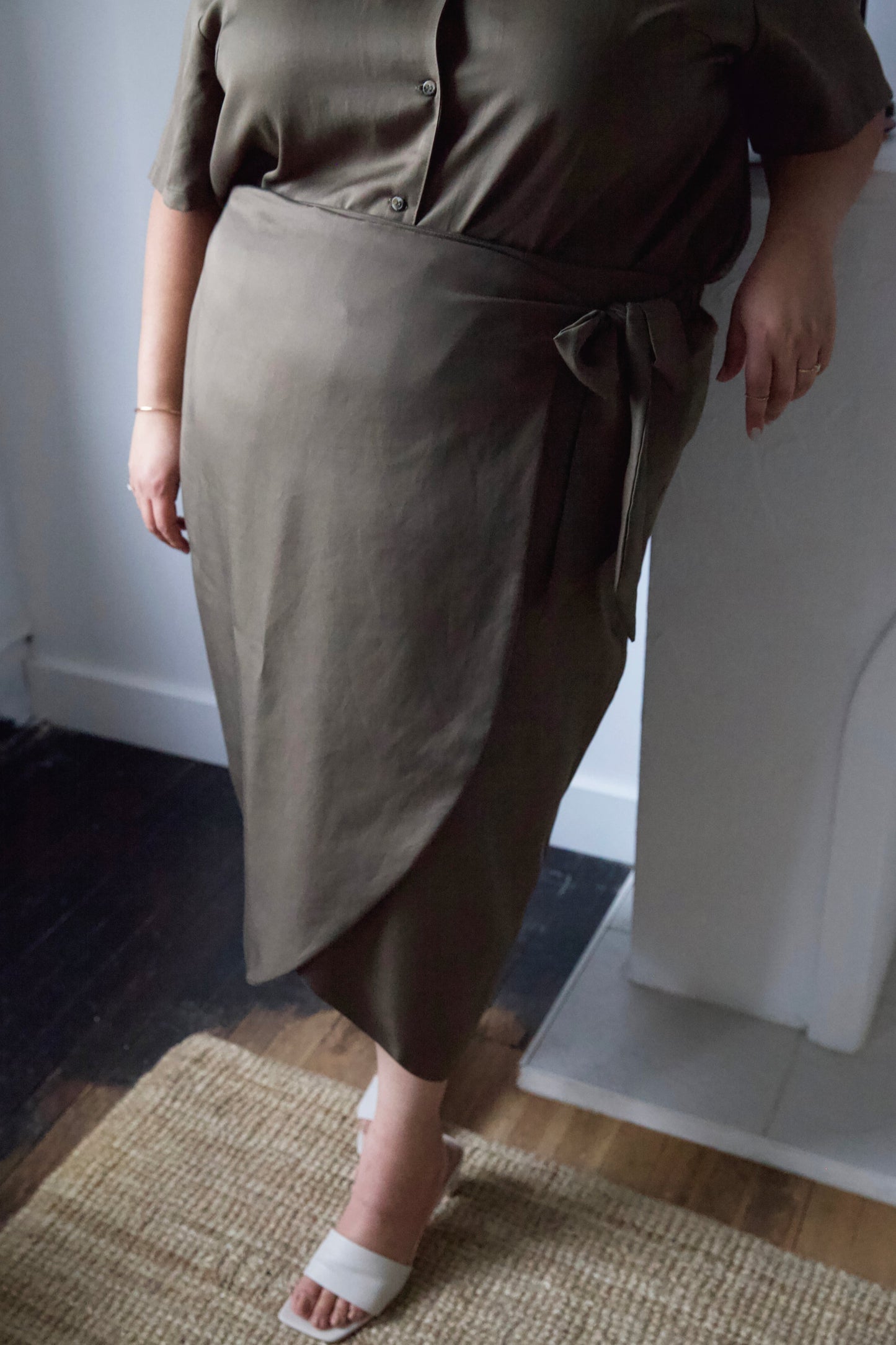 Ready To Ship | I AM ABUNDANT Skirt | Olive | 3X