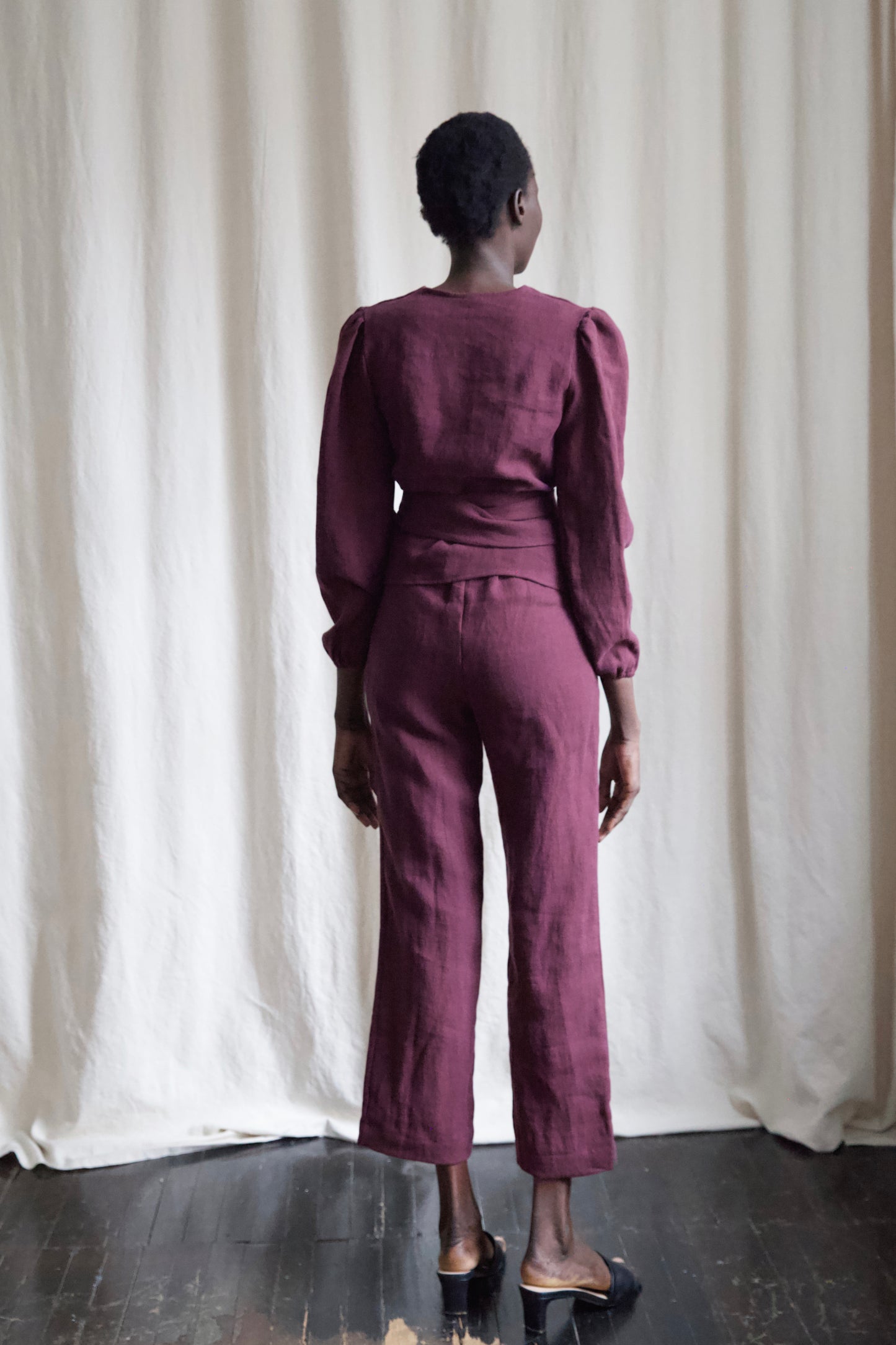 I AM GROUNDED Pants | Merlot