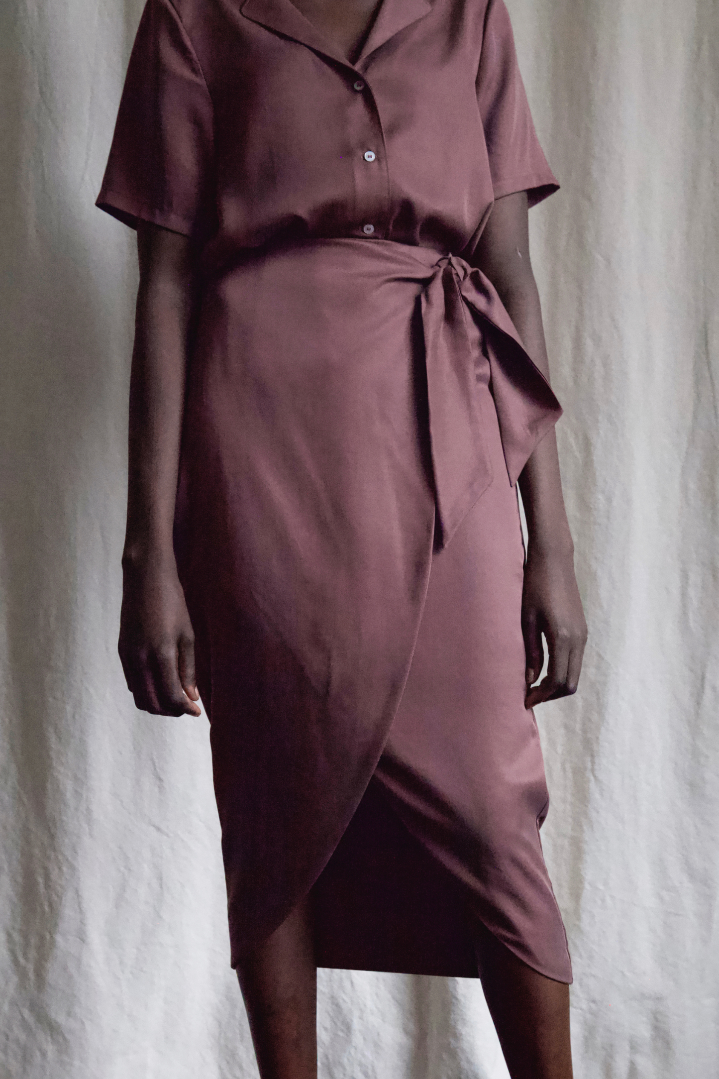 FABRIC | Plum TENCEL™ Lyocell Twill