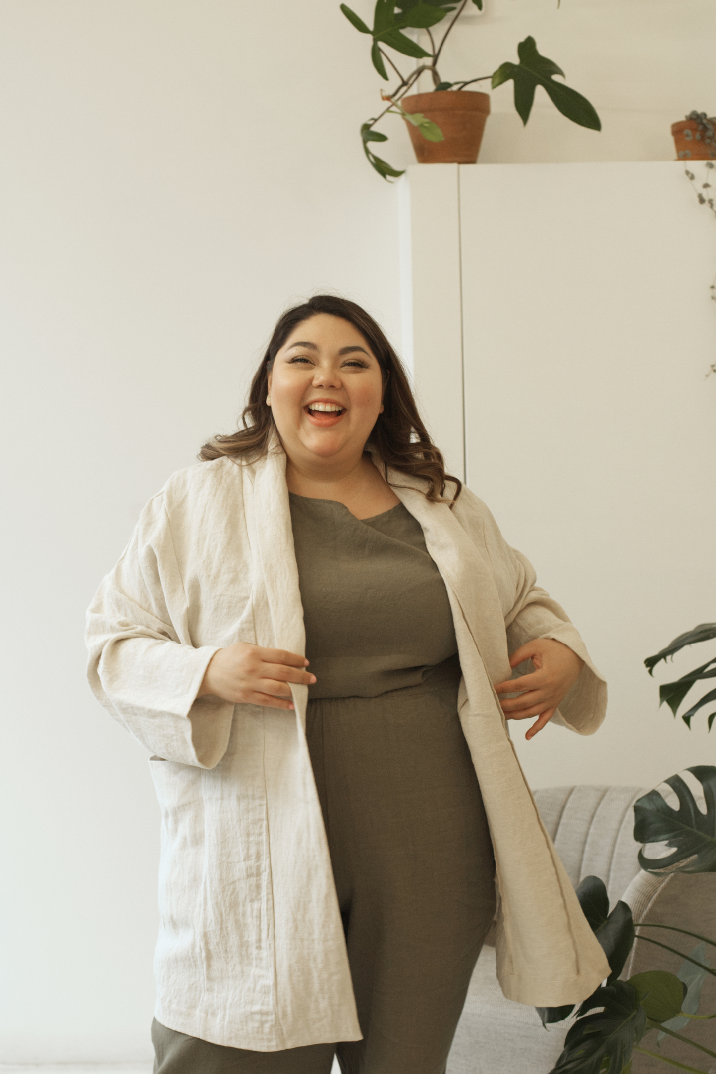 I AM SEEN Coat | Oatmeal