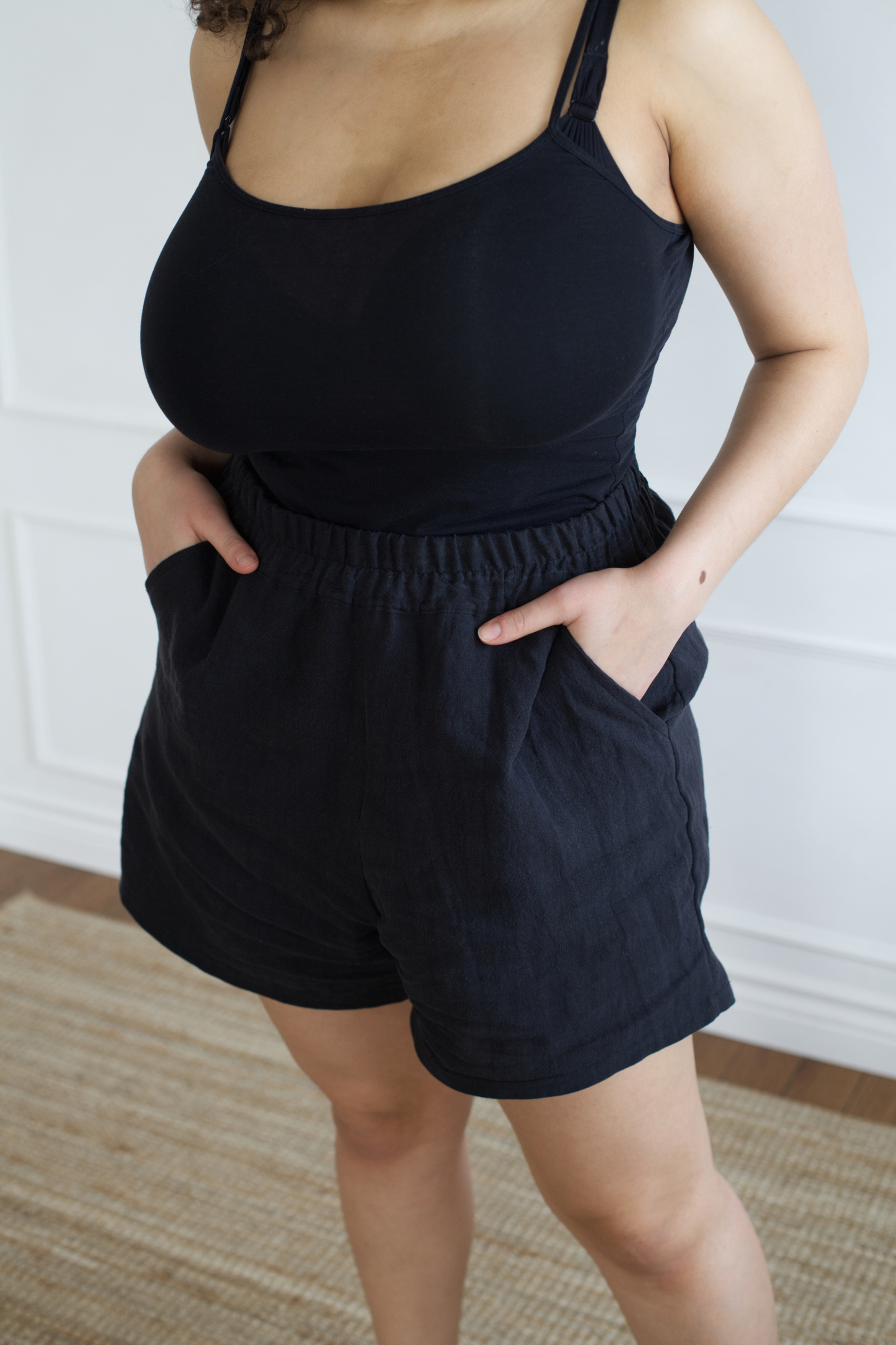 I AM ENOUGH Shorts | Black