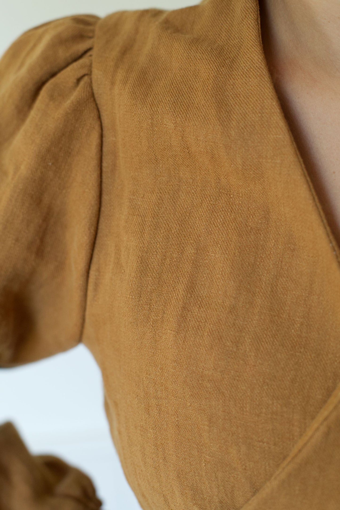 FABRIC | Caramel Linen Twill