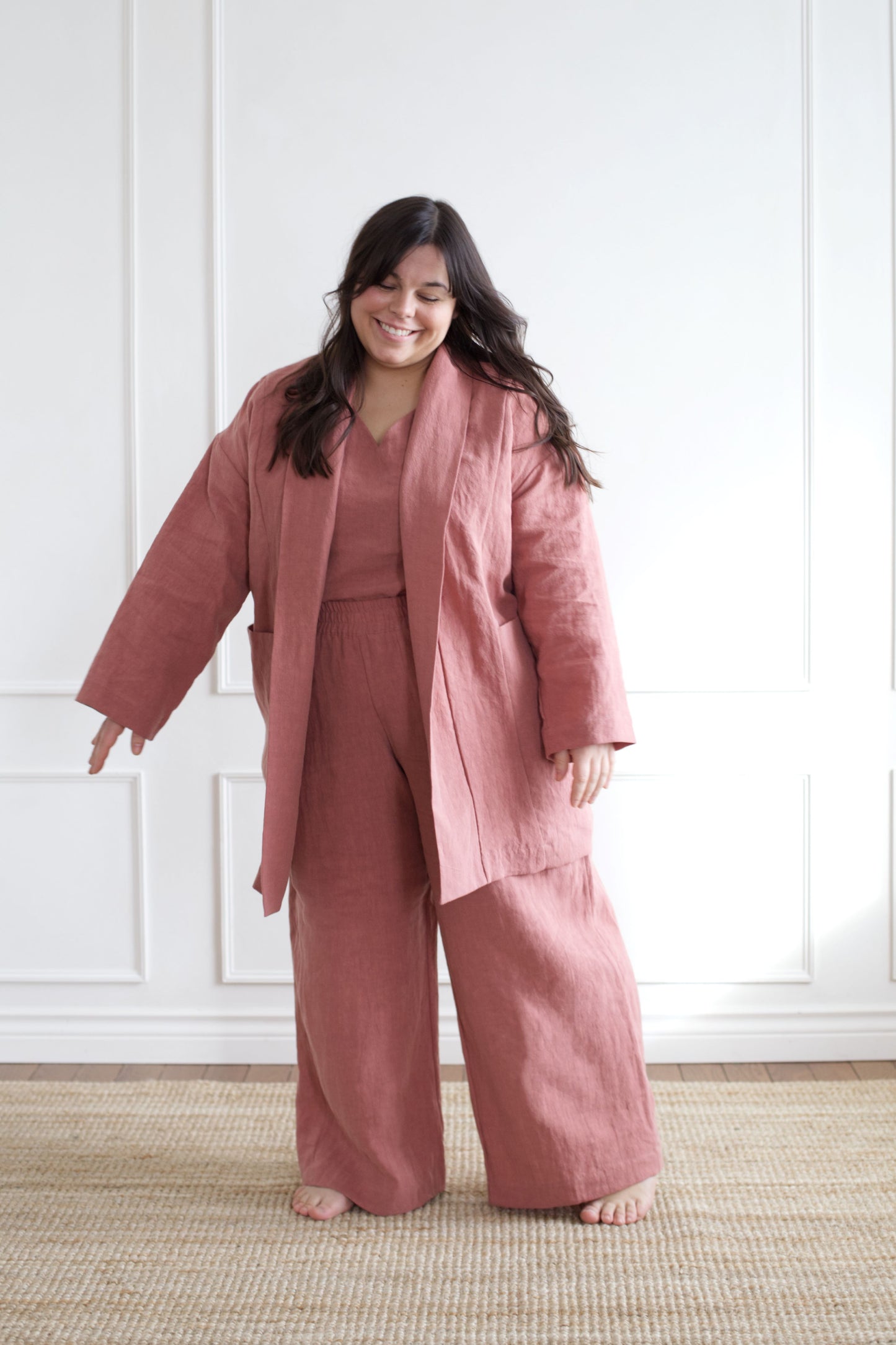 I AM SEEN Coat | Rosewood