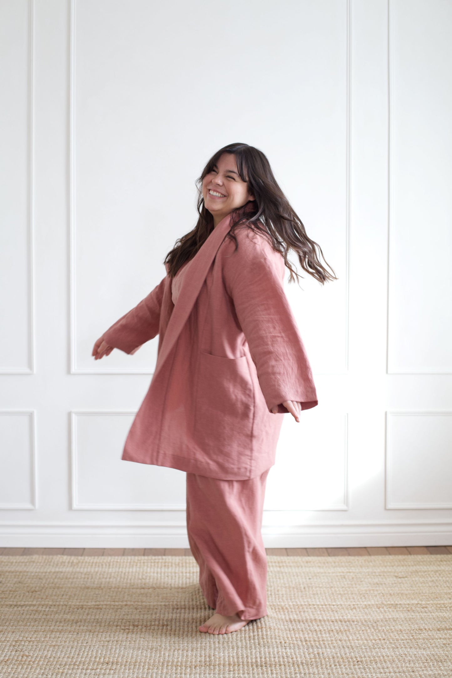 I AM SEEN Coat | Rosewood