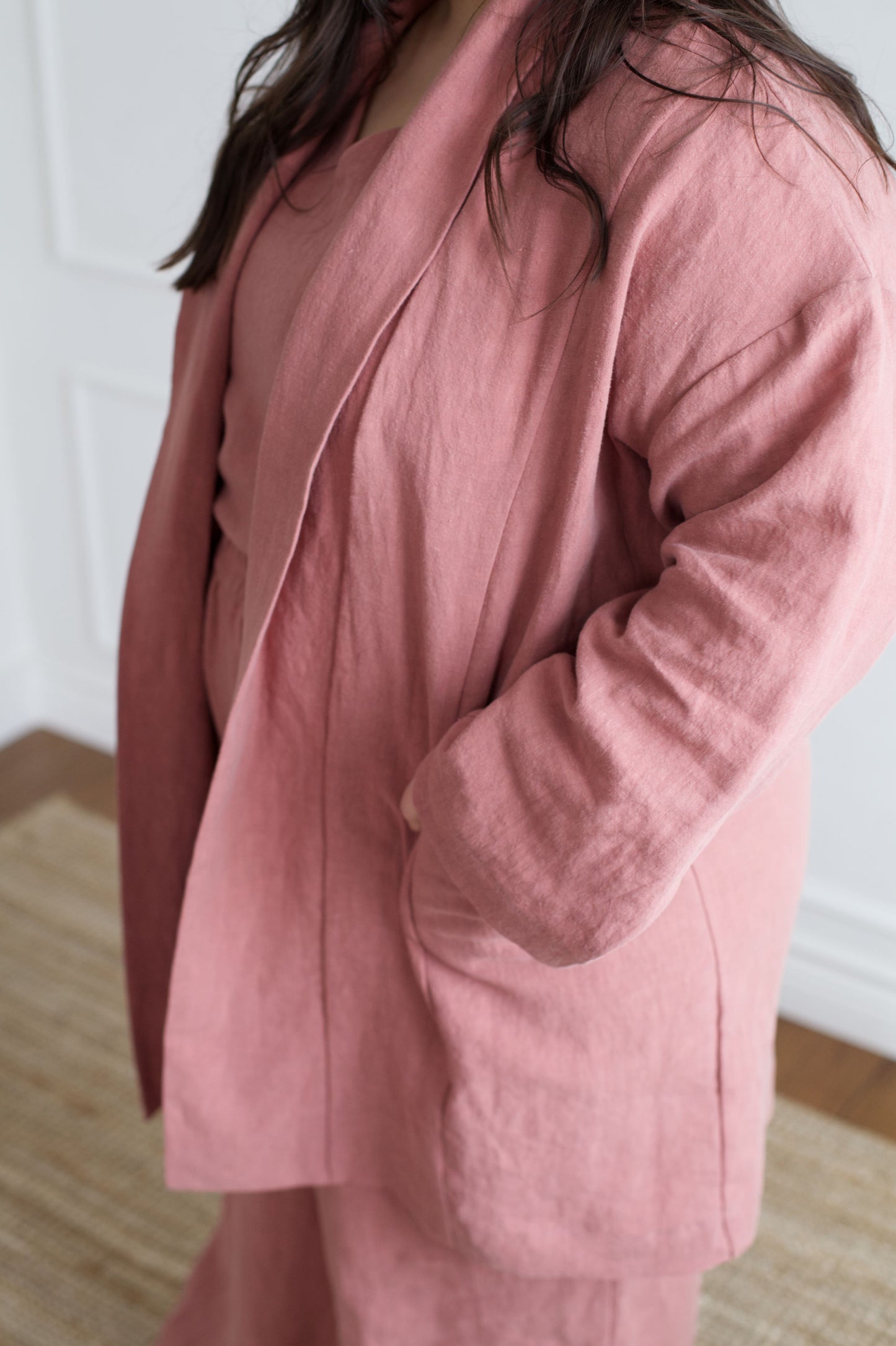 I AM SEEN Coat | Rosewood