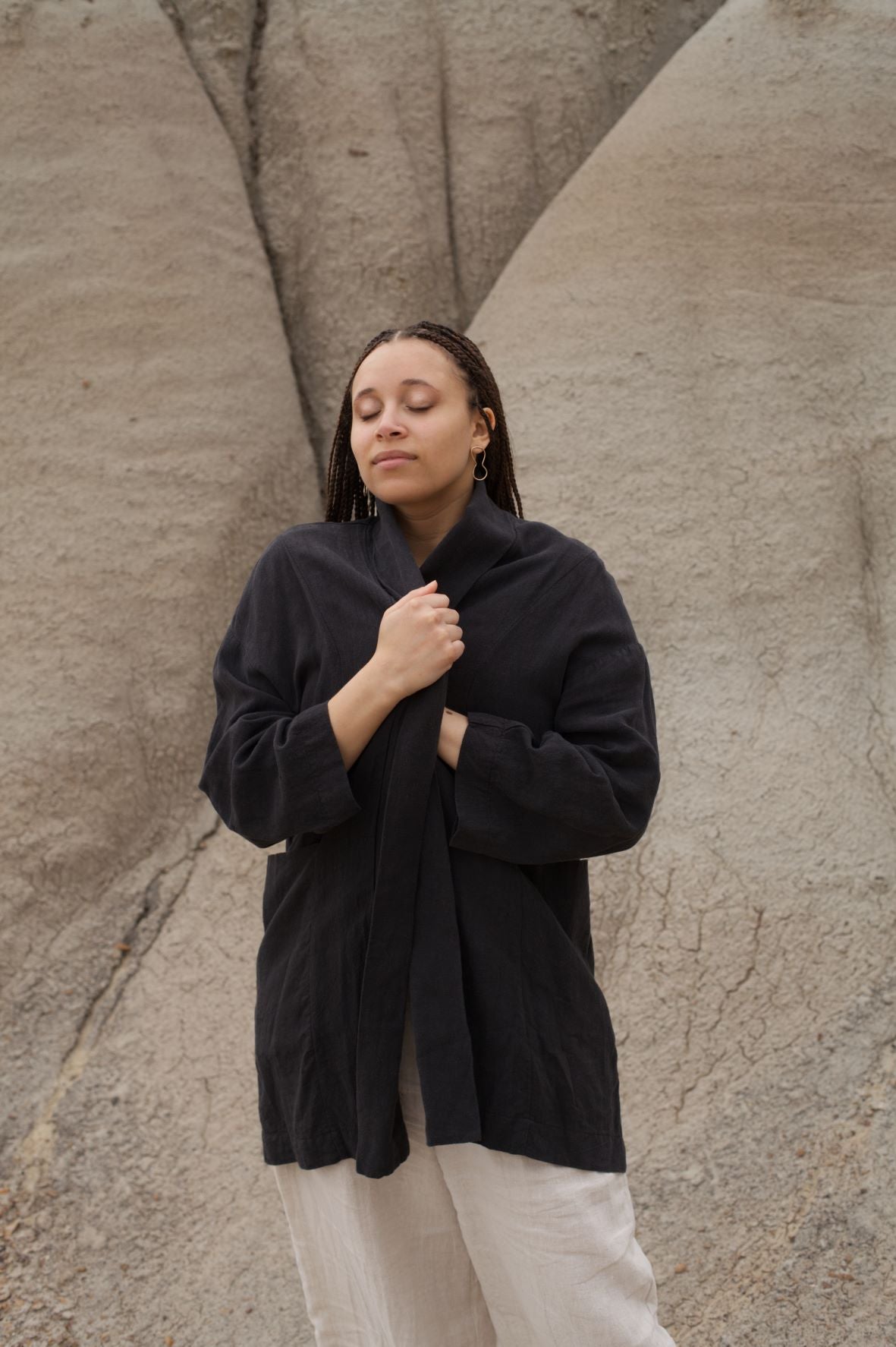 I AM SEEN Coat | Black