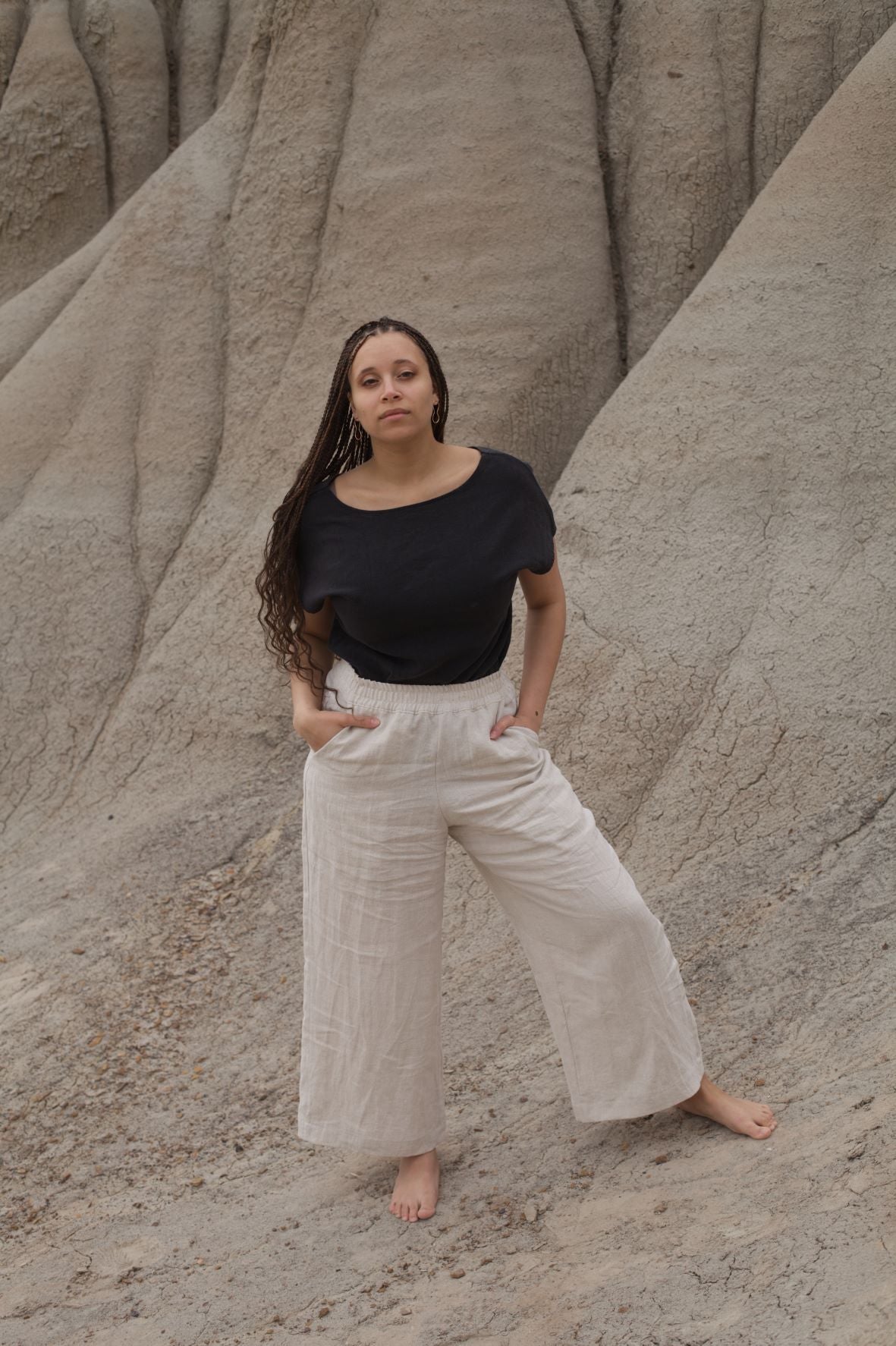 Ready To Ship | I AM ENOUGH Pants | Oatmeal | XL