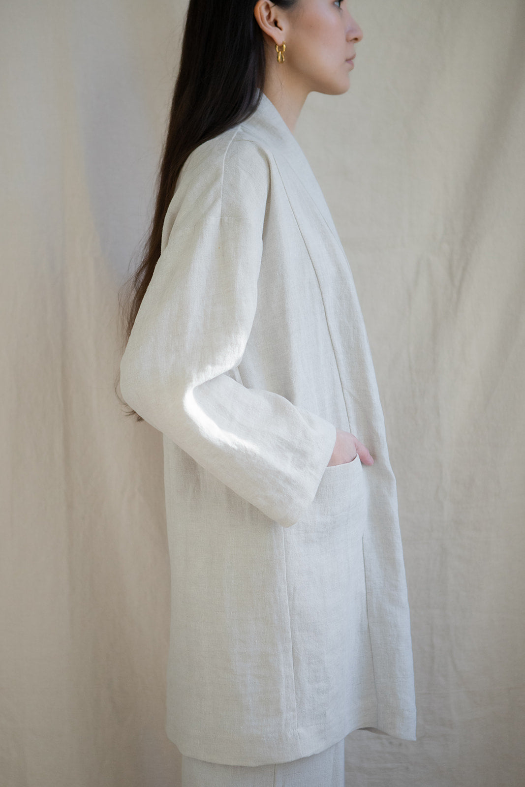 I AM SEEN Coat | Oatmeal