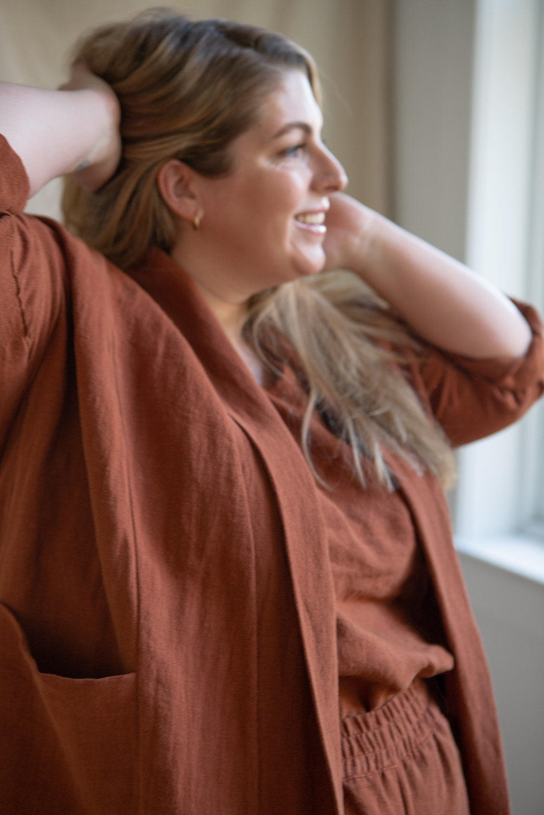 Ready To Ship | I AM SEEN Coat | Rust | XS/S