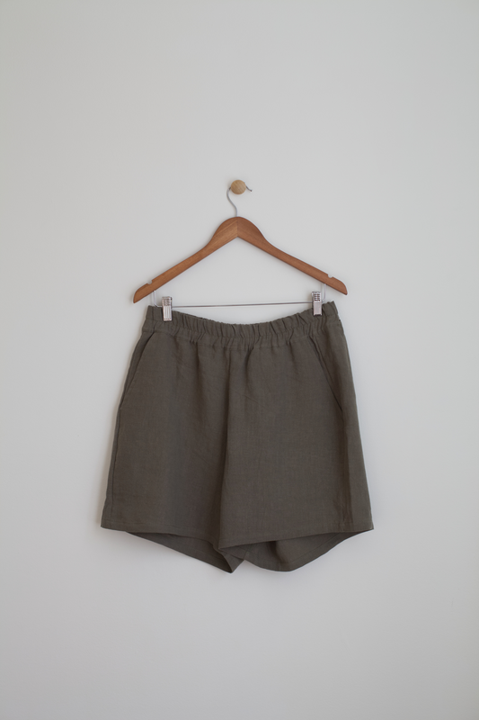 Ready To Ship | I AM ENOUGH Shorts | Sage | XL