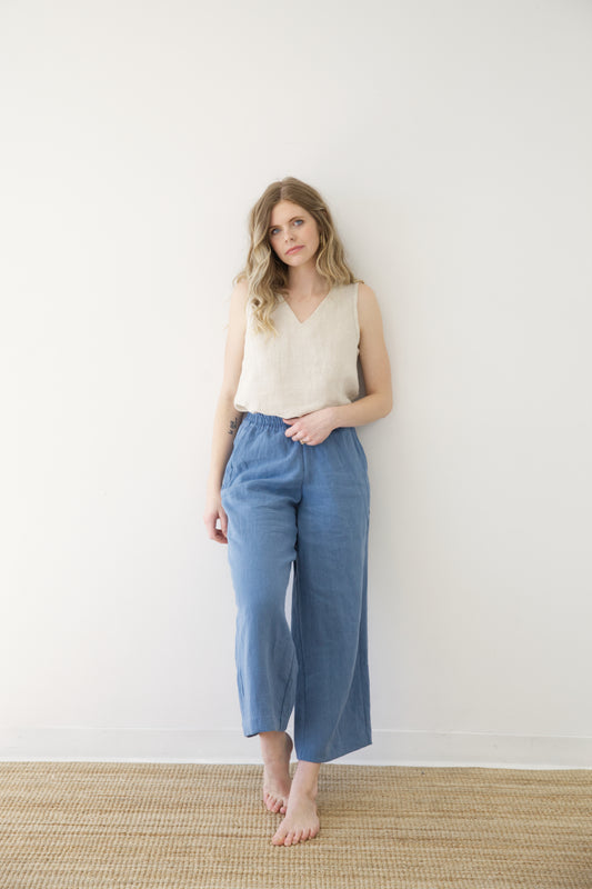 I AM ENOUGH Pants | Coastal Blue