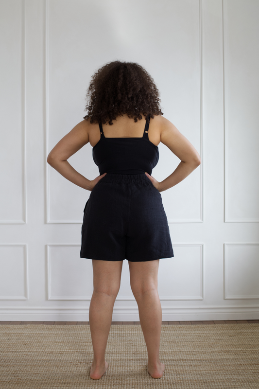 Ready To Ship | I AM ENOUGH Shorts | Black | 3X