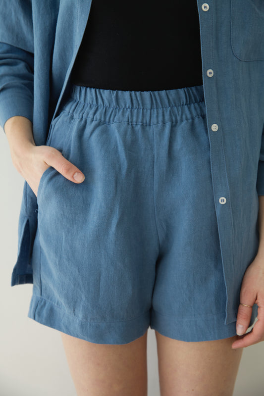 Ready To Ship | I AM ENOUGH Shorts | Coastal Blue | M