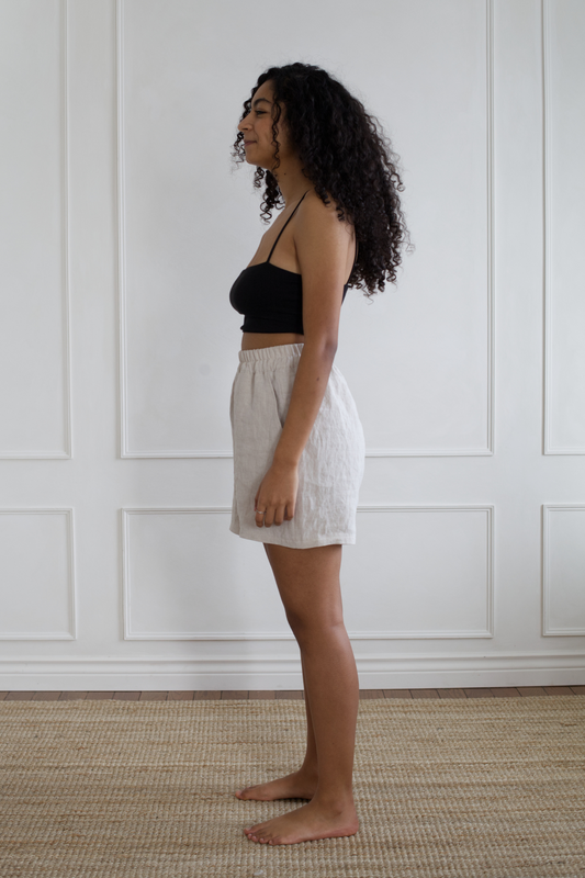 Ready To Ship | I AM ENOUGH Shorts | Oatmeal | S