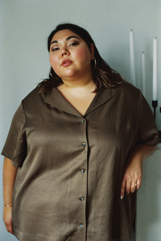 Ready To Ship | I AM BEAUTIFUL Blouse | Olive | 3X/4X