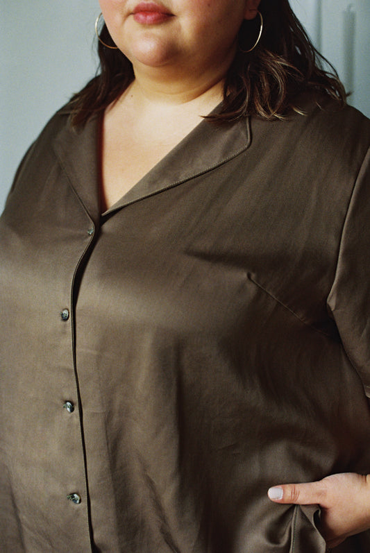 Ready To Ship | I AM BEAUTIFUL Blouse | Olive | 3X/4X