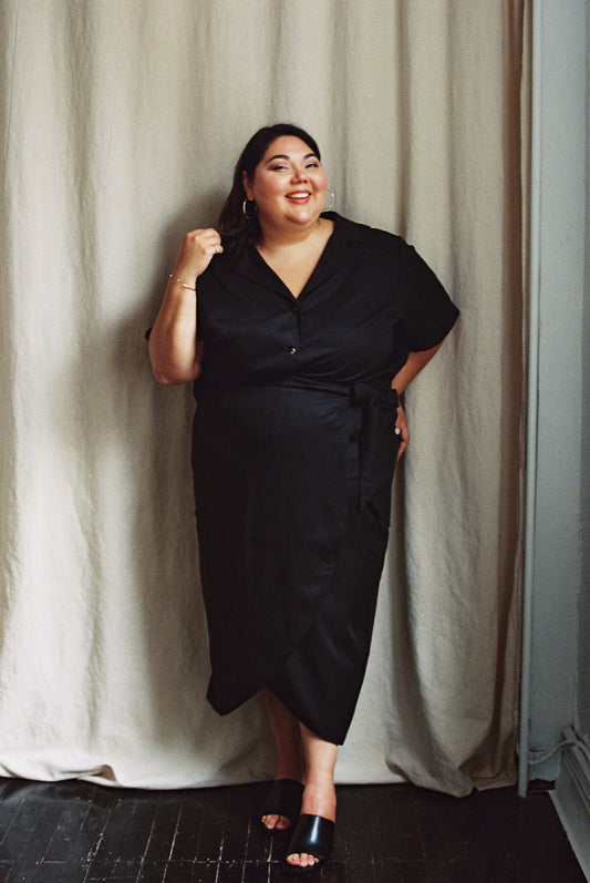 SAMPLE SALE | I AM ABUNDANT Skirt | Black Tencel Twill | 2X