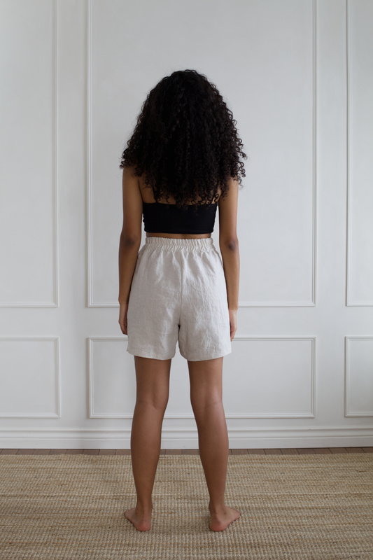 Ready To Ship | I AM ENOUGH Shorts | Oatmeal | XS
