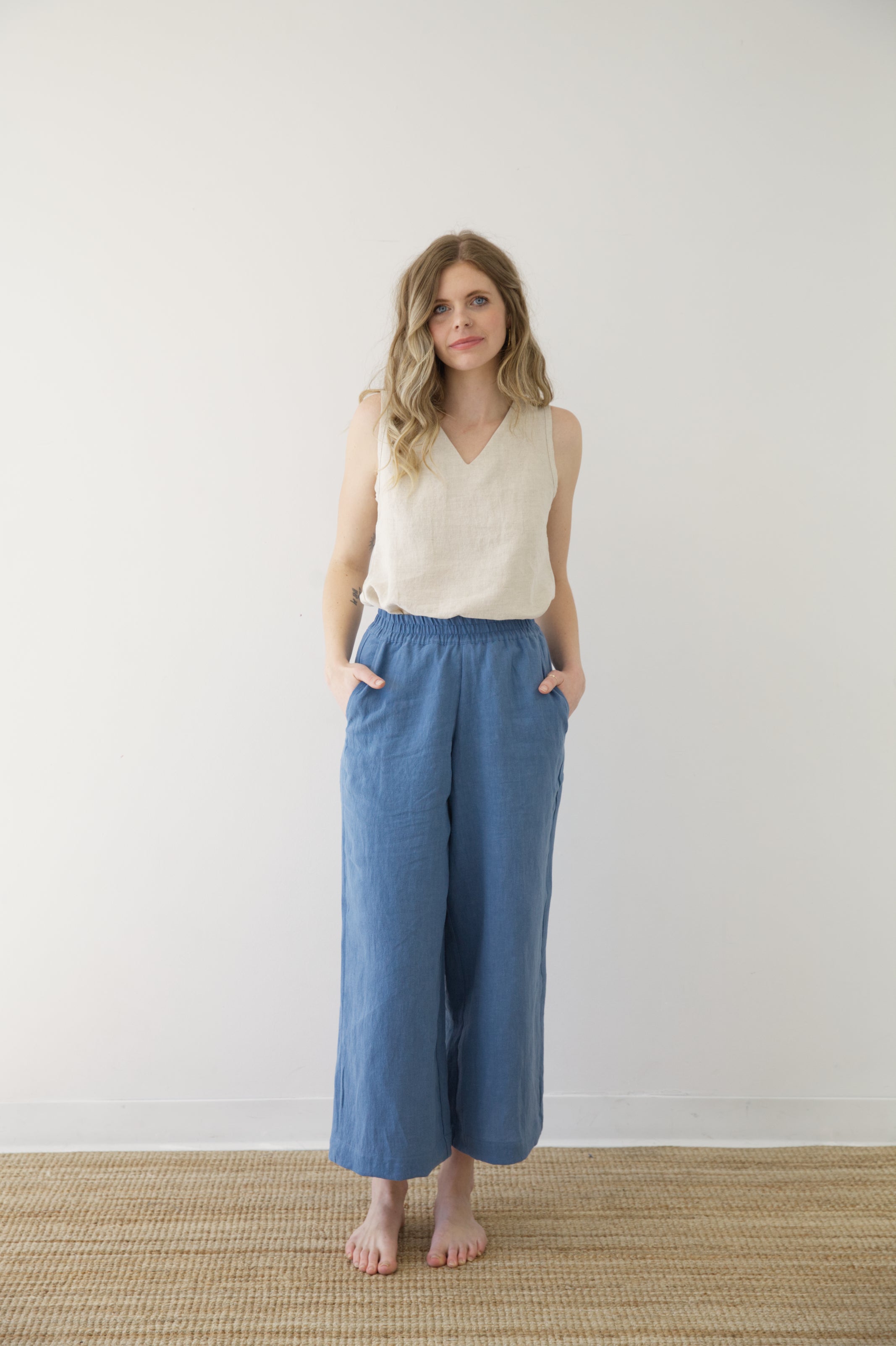I AM ENOUGH Pants Coastal Blue Nicoleandrose i-am-enough-pants-coastal-blue-nicoleandrose
