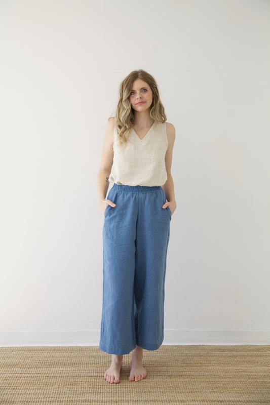 I AM ENOUGH Pants | Coastal Blue