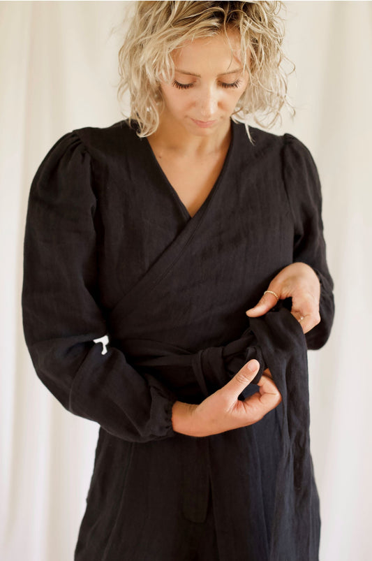 Ready To Ship | I AM CAPABLE Wrap Top | Black | 3X