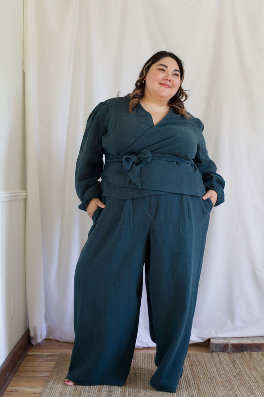 SAMPLE SALE | I AM CAPABLE Wrap Top | Twilight | 4X