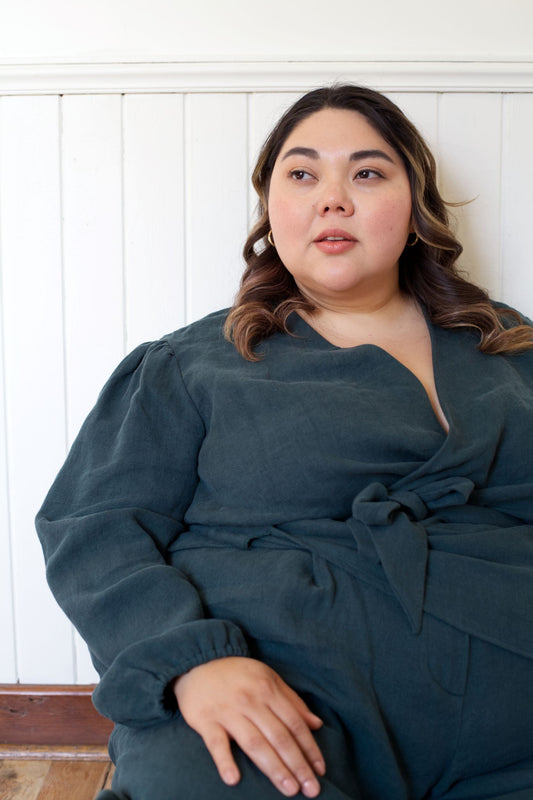 SAMPLE SALE | I AM CAPABLE Wrap Top | Twilight | 4X