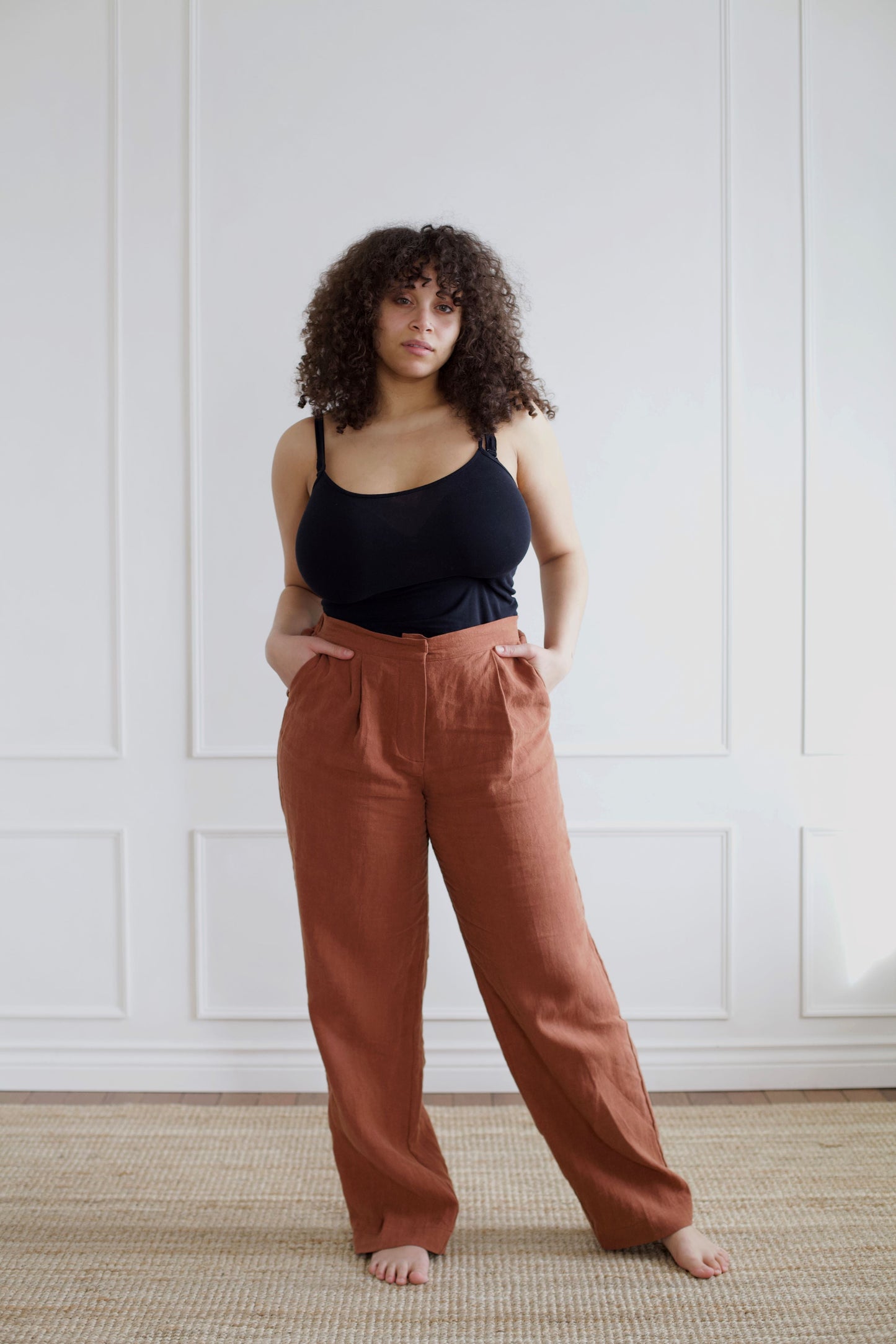Ready To Ship | I AM STRONG Trousers | Rust | L (33")